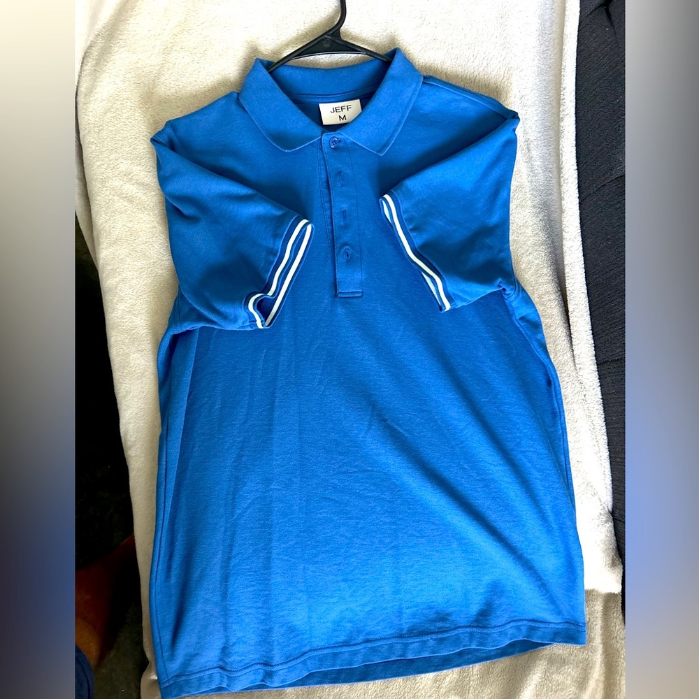 JEFF, Medium Blue Polo, Brand New